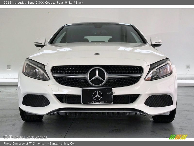 Polar White / Black 2018 Mercedes-Benz C 300 Coupe