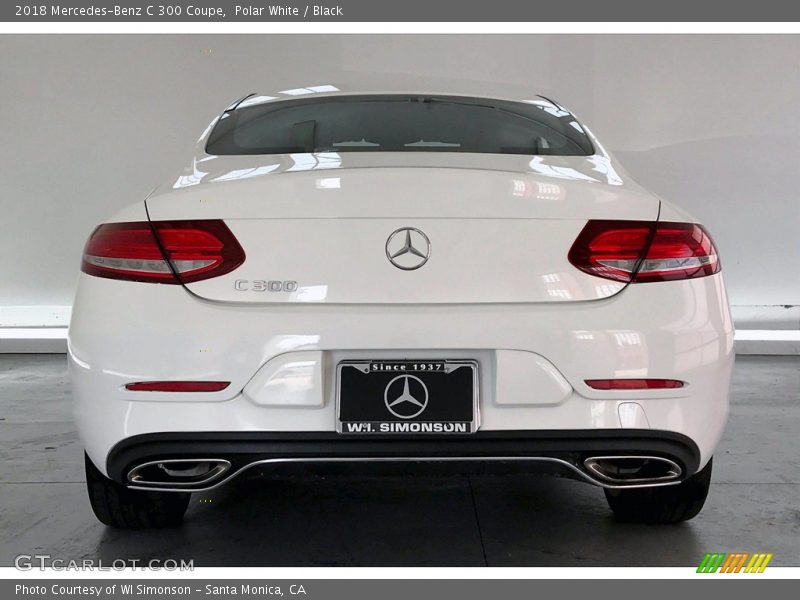 Polar White / Black 2018 Mercedes-Benz C 300 Coupe