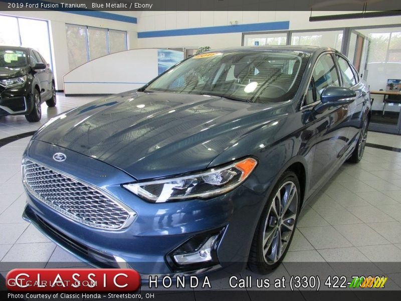 Blue Metallic / Ebony 2019 Ford Fusion Titanium