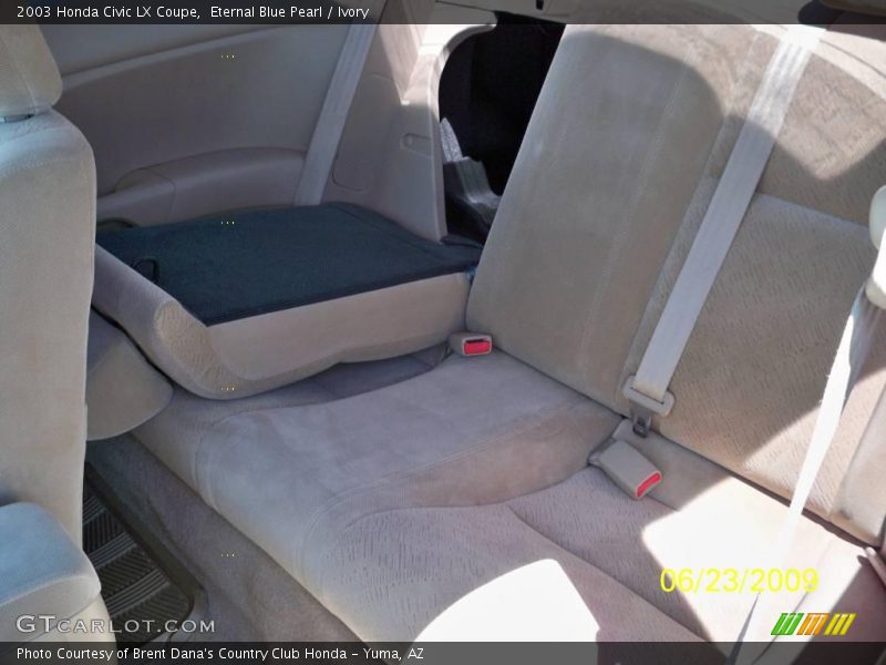 Eternal Blue Pearl / Ivory 2003 Honda Civic LX Coupe