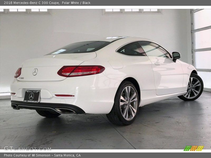Polar White / Black 2018 Mercedes-Benz C 300 Coupe