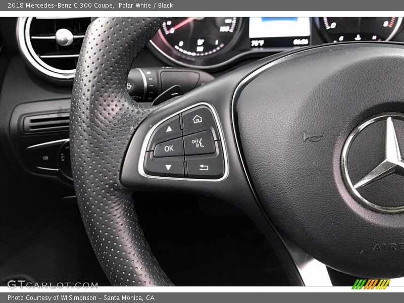 Polar White / Black 2018 Mercedes-Benz C 300 Coupe