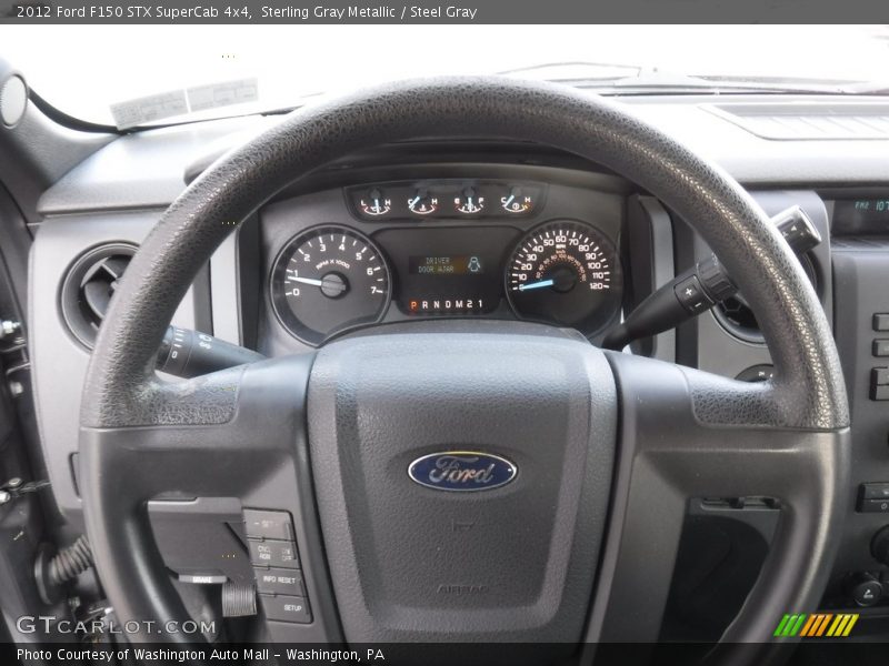 Sterling Gray Metallic / Steel Gray 2012 Ford F150 STX SuperCab 4x4