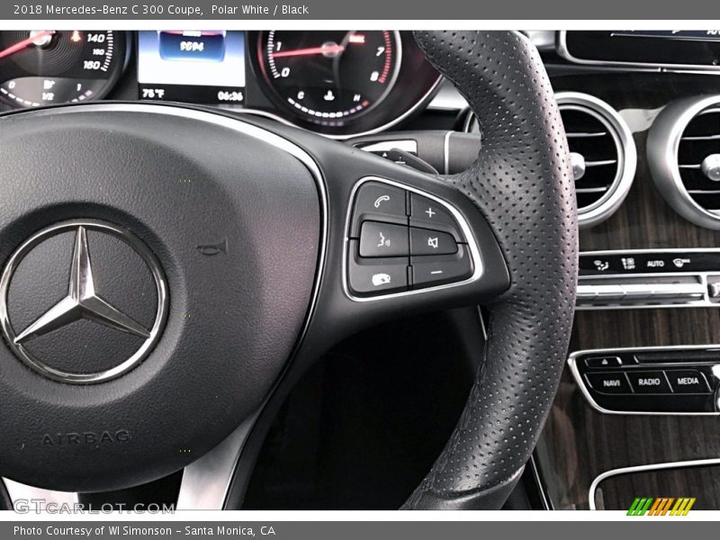 Polar White / Black 2018 Mercedes-Benz C 300 Coupe
