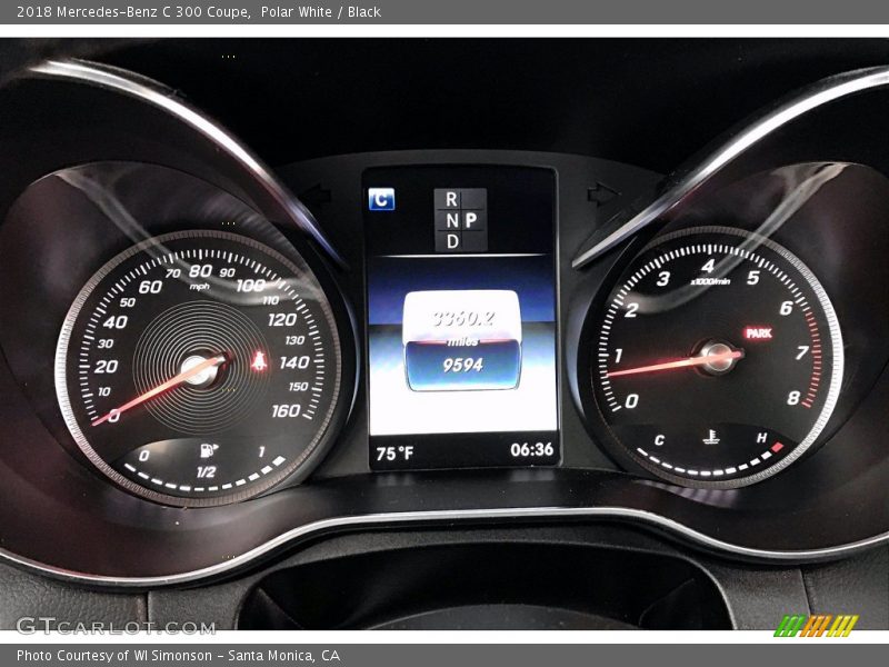 Polar White / Black 2018 Mercedes-Benz C 300 Coupe