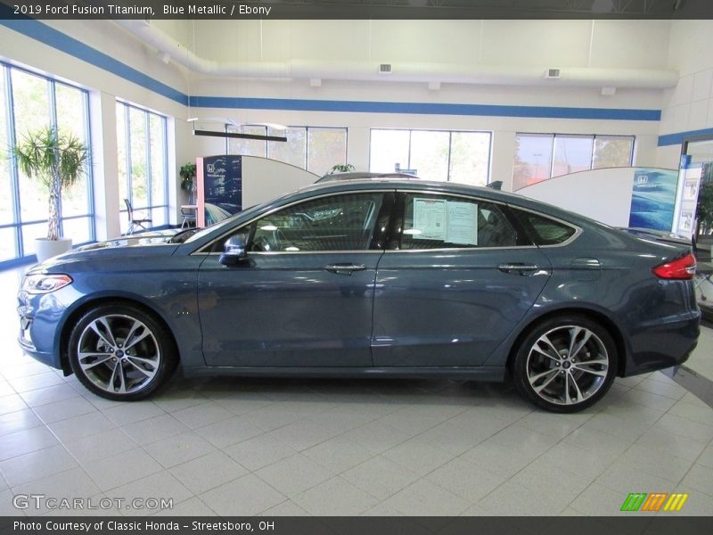 Blue Metallic / Ebony 2019 Ford Fusion Titanium