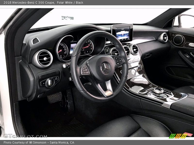 Polar White / Black 2018 Mercedes-Benz C 300 Coupe
