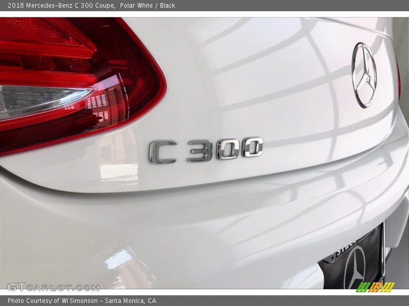Polar White / Black 2018 Mercedes-Benz C 300 Coupe