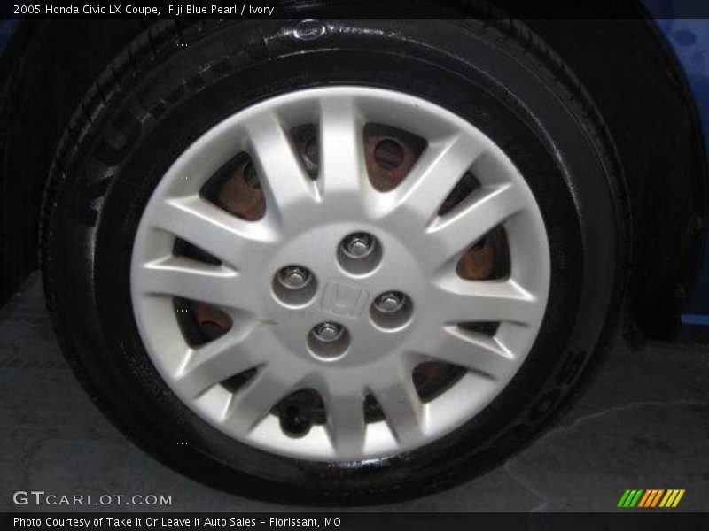 Fiji Blue Pearl / Ivory 2005 Honda Civic LX Coupe