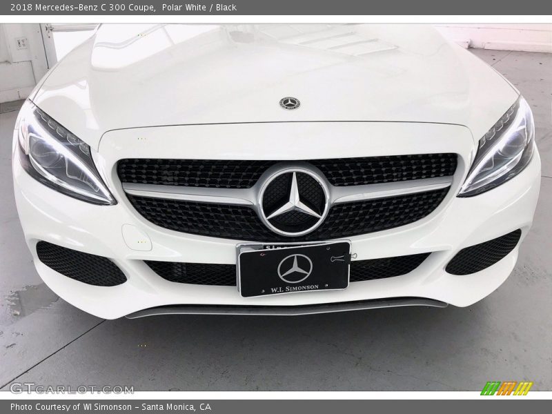 Polar White / Black 2018 Mercedes-Benz C 300 Coupe