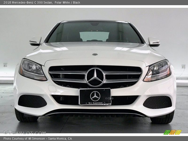 Polar White / Black 2018 Mercedes-Benz C 300 Sedan