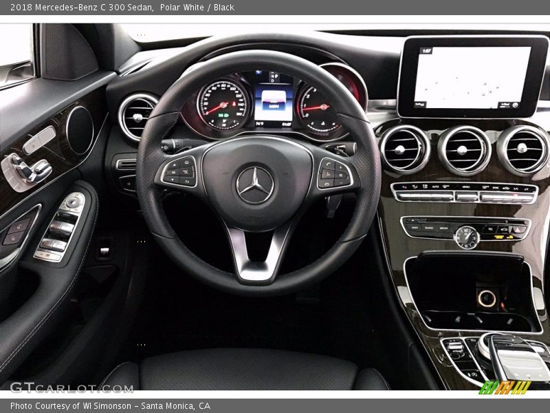 Polar White / Black 2018 Mercedes-Benz C 300 Sedan