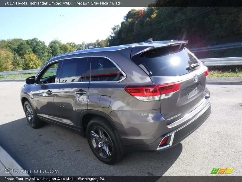 Predawn Gray Mica / Black 2017 Toyota Highlander Limited AWD