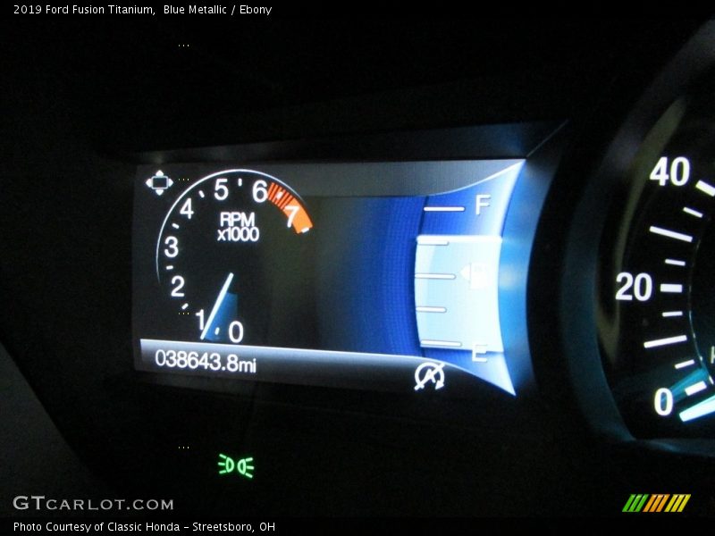 Blue Metallic / Ebony 2019 Ford Fusion Titanium