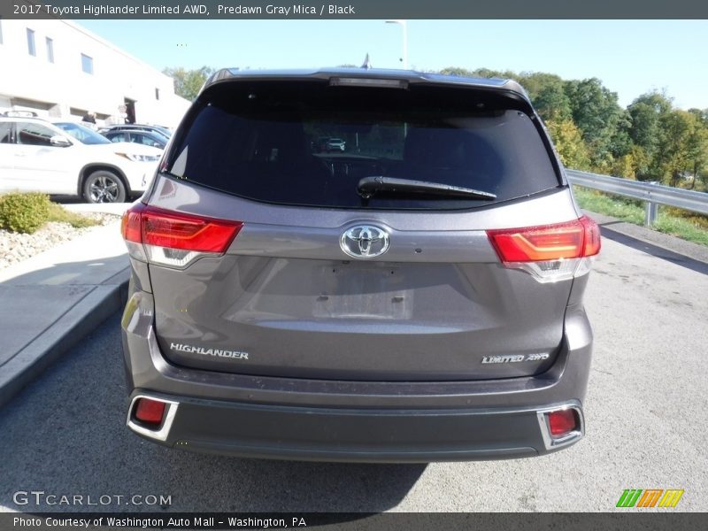 Predawn Gray Mica / Black 2017 Toyota Highlander Limited AWD