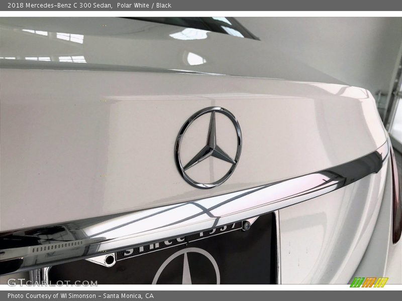 Polar White / Black 2018 Mercedes-Benz C 300 Sedan