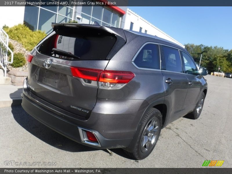 Predawn Gray Mica / Black 2017 Toyota Highlander Limited AWD