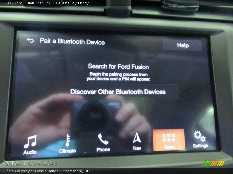 Blue Metallic / Ebony 2019 Ford Fusion Titanium