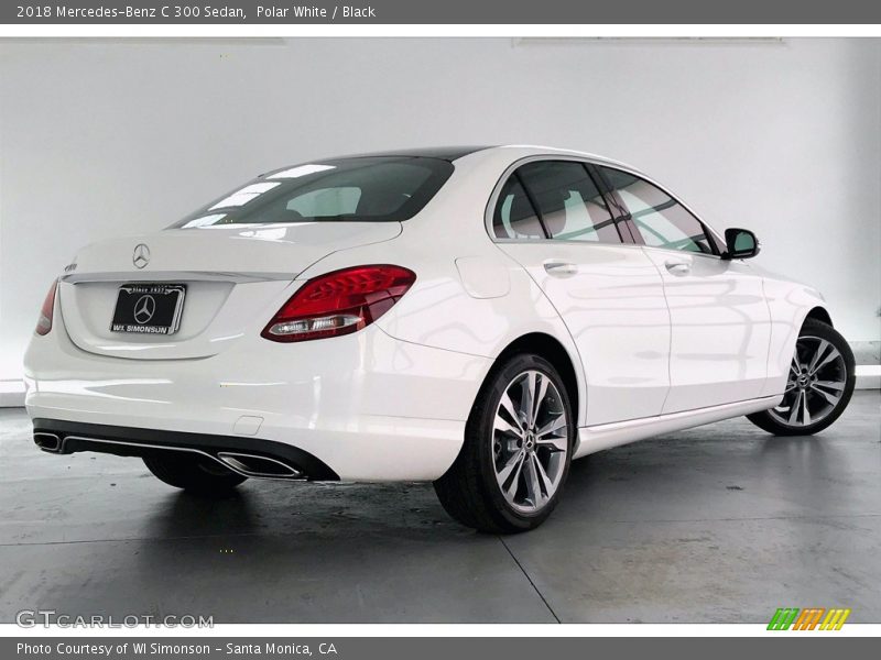 Polar White / Black 2018 Mercedes-Benz C 300 Sedan