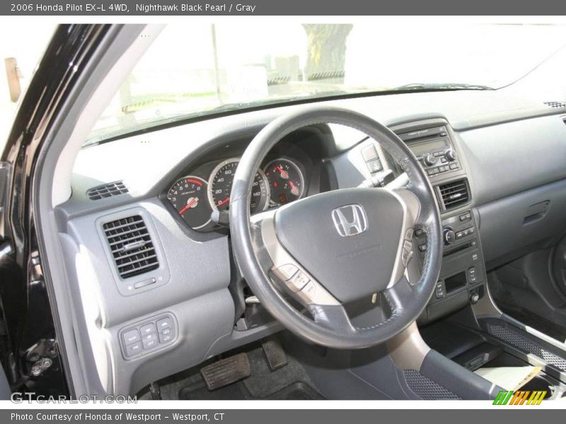Nighthawk Black Pearl / Gray 2006 Honda Pilot EX-L 4WD