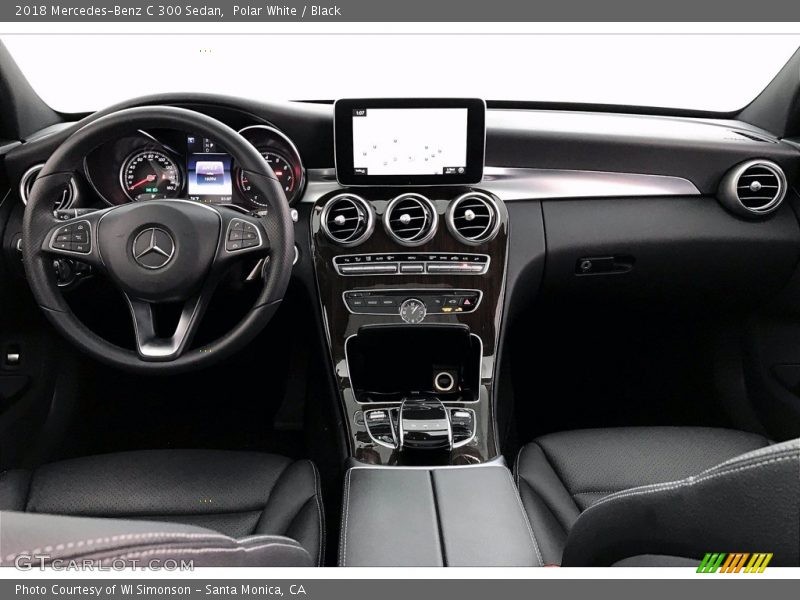 Polar White / Black 2018 Mercedes-Benz C 300 Sedan