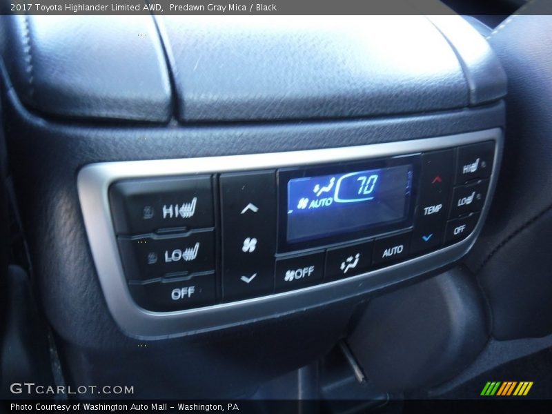 Predawn Gray Mica / Black 2017 Toyota Highlander Limited AWD