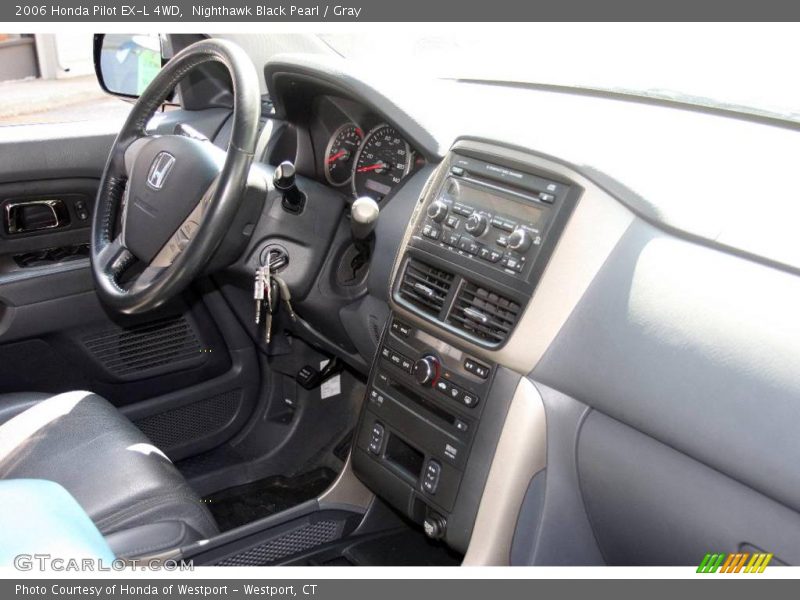 Nighthawk Black Pearl / Gray 2006 Honda Pilot EX-L 4WD