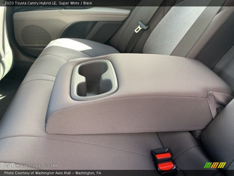 Super White / Black 2020 Toyota Camry Hybrid LE