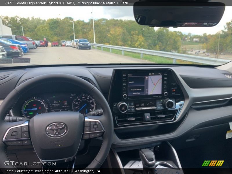 Midnight Black Metallic / Black 2020 Toyota Highlander Hybrid XLE AWD