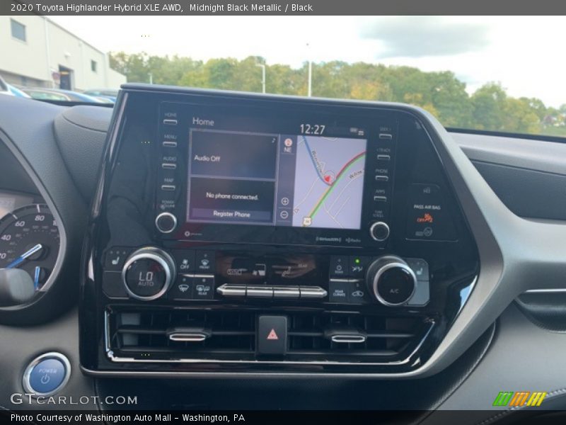 Midnight Black Metallic / Black 2020 Toyota Highlander Hybrid XLE AWD