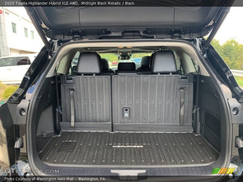 Midnight Black Metallic / Black 2020 Toyota Highlander Hybrid XLE AWD