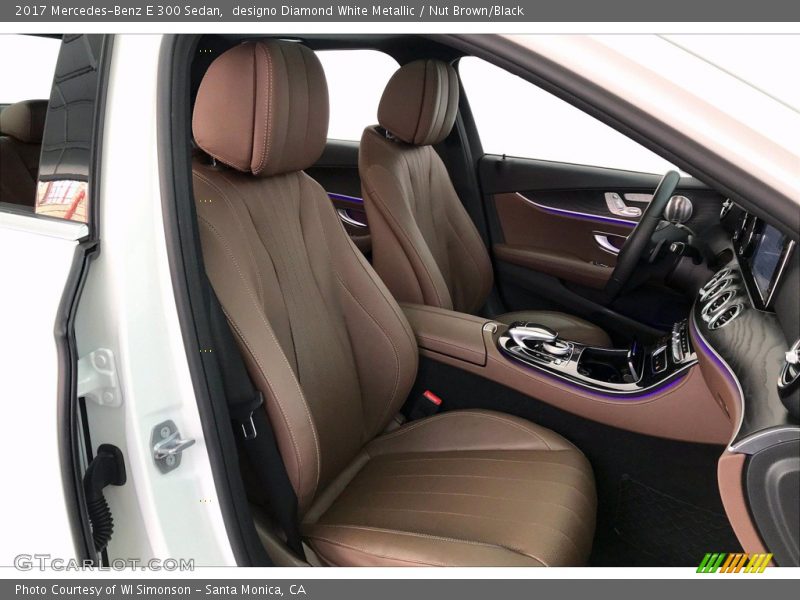 designo Diamond White Metallic / Nut Brown/Black 2017 Mercedes-Benz E 300 Sedan