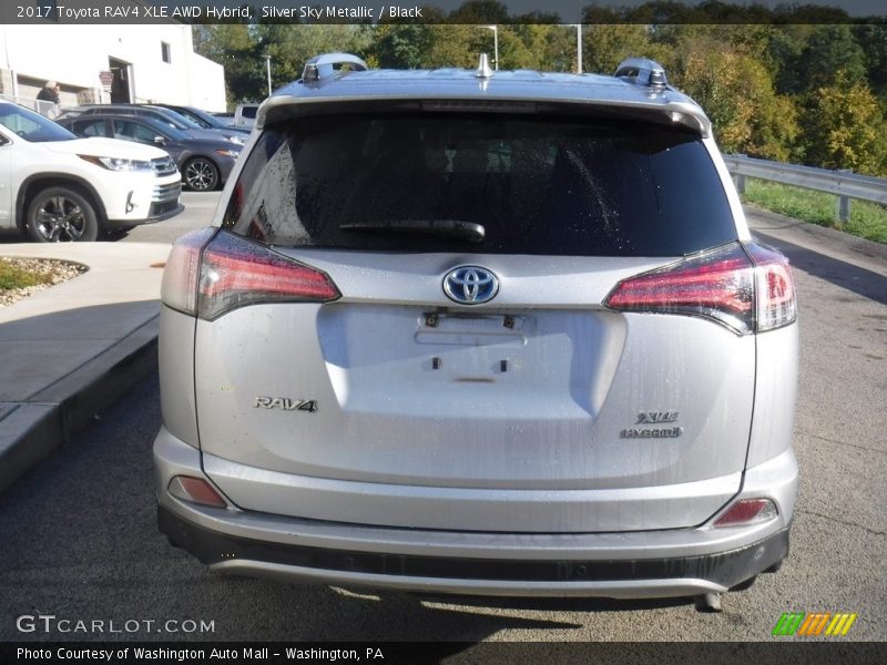 Silver Sky Metallic / Black 2017 Toyota RAV4 XLE AWD Hybrid