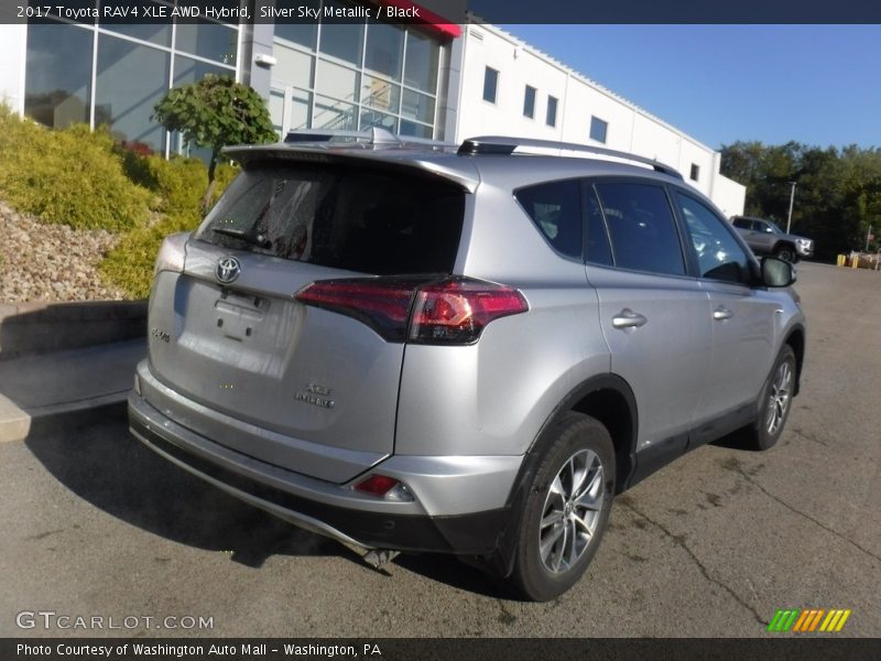 Silver Sky Metallic / Black 2017 Toyota RAV4 XLE AWD Hybrid