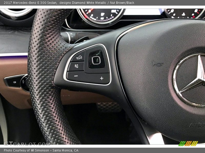 designo Diamond White Metallic / Nut Brown/Black 2017 Mercedes-Benz E 300 Sedan