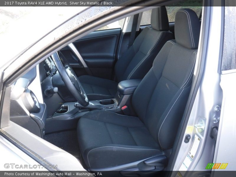 Silver Sky Metallic / Black 2017 Toyota RAV4 XLE AWD Hybrid