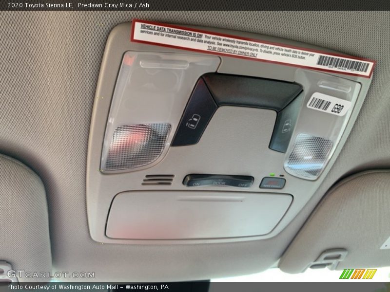 Predawn Gray Mica / Ash 2020 Toyota Sienna LE