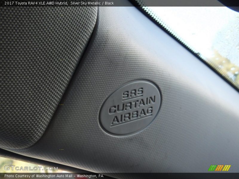 Silver Sky Metallic / Black 2017 Toyota RAV4 XLE AWD Hybrid