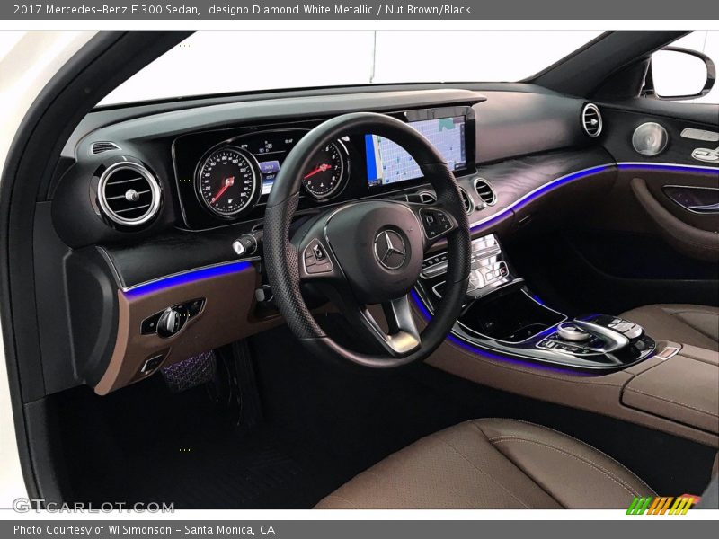 designo Diamond White Metallic / Nut Brown/Black 2017 Mercedes-Benz E 300 Sedan