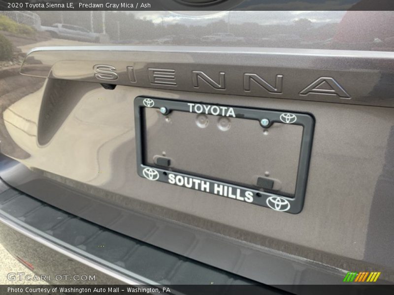 Predawn Gray Mica / Ash 2020 Toyota Sienna LE