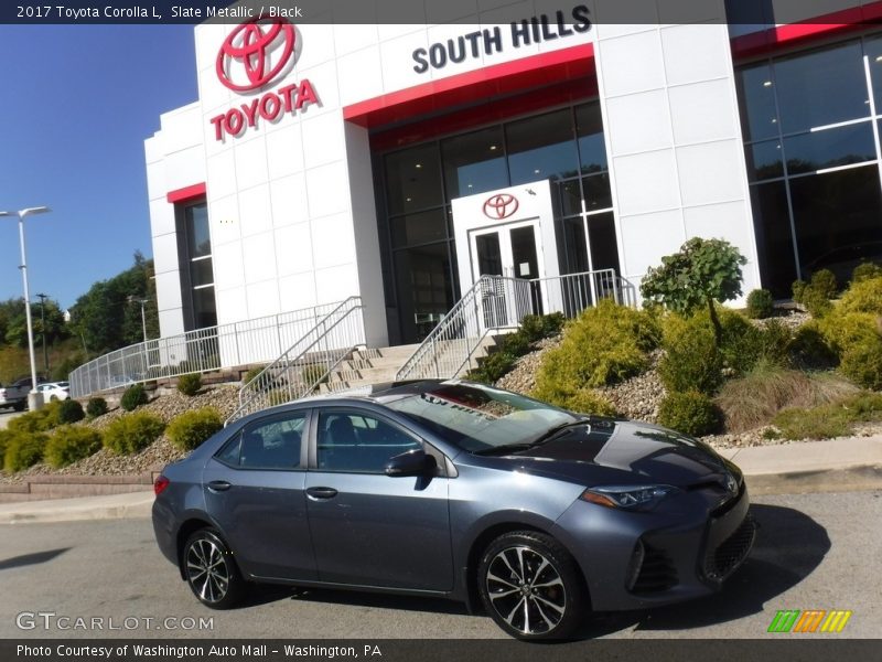 Slate Metallic / Black 2017 Toyota Corolla L