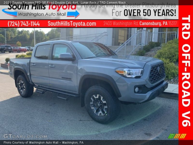 Lunar Rock / TRD Cement/Black 2021 Toyota Tacoma TRD Off Road Double Cab 4x4