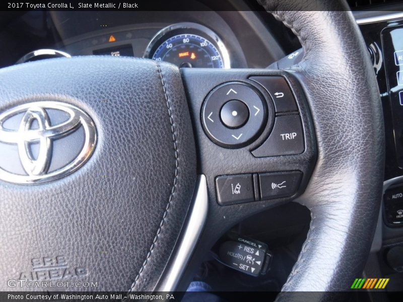 Slate Metallic / Black 2017 Toyota Corolla L