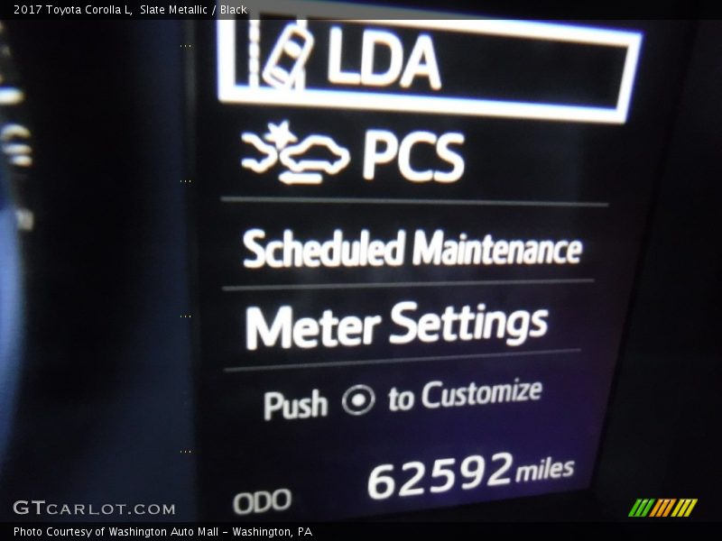 Slate Metallic / Black 2017 Toyota Corolla L