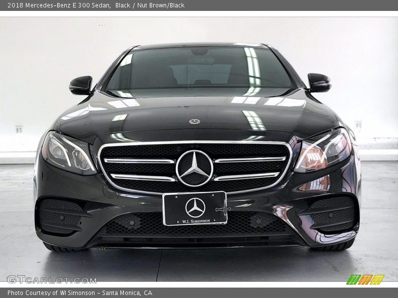 Black / Nut Brown/Black 2018 Mercedes-Benz E 300 Sedan