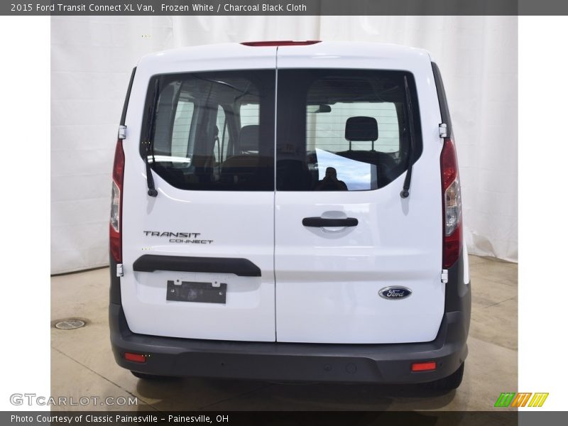 Frozen White / Charcoal Black Cloth 2015 Ford Transit Connect XL Van