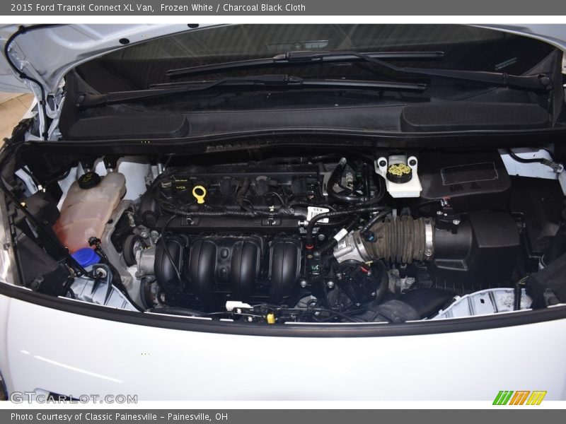 Frozen White / Charcoal Black Cloth 2015 Ford Transit Connect XL Van