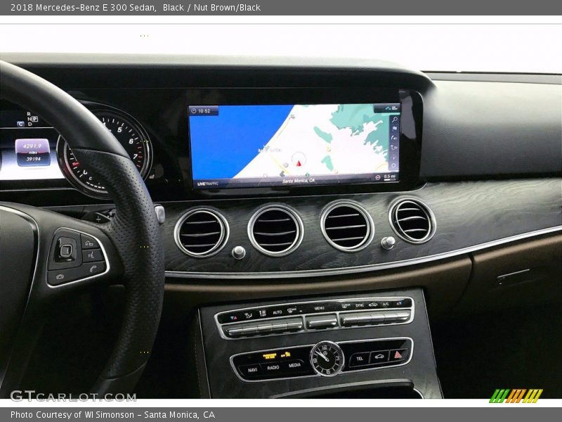 Black / Nut Brown/Black 2018 Mercedes-Benz E 300 Sedan