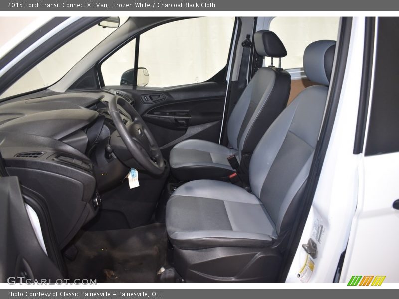 Frozen White / Charcoal Black Cloth 2015 Ford Transit Connect XL Van