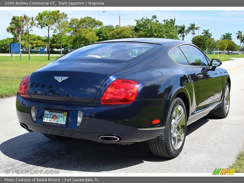 Dark Sapphire / Magnolia 2006 Bentley Continental GT